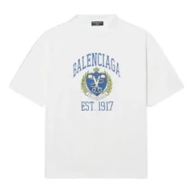 Camiseta con logotipo Varsity, corte medio «Blanco» 612966TLV891375