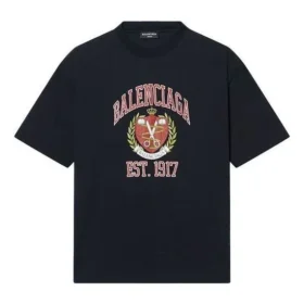 Camiseta con logotipo Varsity, corte medio «Negro» 612966TLV891076