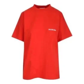Camiseta con logotipo y corte regular «Bright Red» 612965TMVF43168