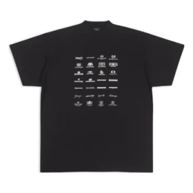 Camiseta con logotipos «Archives» oversize «Negro» 712398TNVQ71070