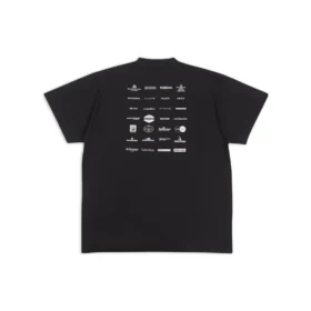 Camiseta con logotipos «Archives» oversize «Negro» 712398TNVQ71070