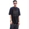 Camiseta con logotipos «Archives» oversize «Negro» 712398TNVQ71070