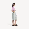 Camiseta corta de mujer «520 stickers» en rosa antiguo/blanco