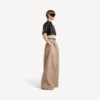 Pantalones de cintura alta para mujer en color duna Pantalones de cintura alta para mujer en color duna