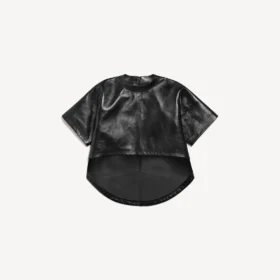 Camiseta corta de mujer «Train» en negro