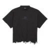 Camiseta corta oversize BB Classic de Balenciaga «Negro» 783399TQVS81083