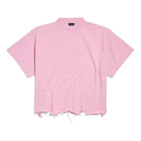 Camiseta corta oversize BB Classic de Balenciaga «Pink» 783399TQVS85708