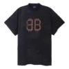 Camiseta «Crypto» oversize «Black Faded» 739028TOVN81055