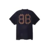 Camiseta «Crypto» oversize «Black Faded» 739028TOVN81055
