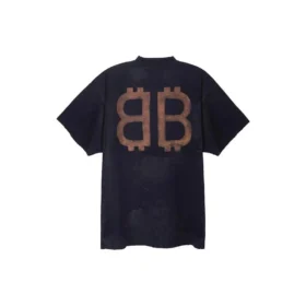 Camiseta «Crypto» oversize «Black Faded» 739028TOVN81055