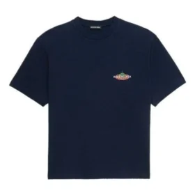Camiseta de algodón con cuello redondo «Navy» de Bonjour Balenciaga 594579THV608065