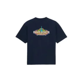 Camiseta de algodón con cuello redondo «Navy» de Bonjour Balenciaga 594579THV608065