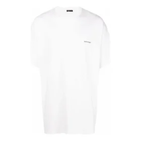 Camiseta de algodón con estampado de logotipo pequeño «Blanco» 556151TYK289000
