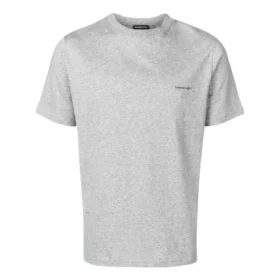 Camiseta de algodón con estampado de logotipo pequeño «Gris» 556151TYK281300