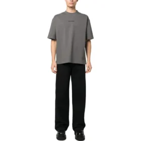 Camiseta de algodón con logotipo bordado «Gris» 612966TNVG91300