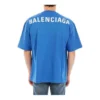 Camiseta de algodón con logotipo en la espalda «Azul» 570805THV808077