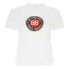 Camiseta de algodón estampada de manga corta, blanca 612964TJVD69000