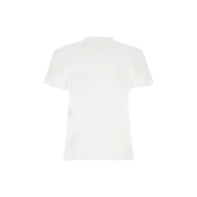 Camiseta de algodón estampada de manga corta, blanca 612964TJVD69000