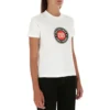 Camiseta de algodón estampada de manga corta, blanca 612964TJVD69000
