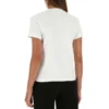 Camiseta de algodón estampada de manga corta, blanca 612964TJVD69000