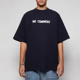 Camiseta de algodón «Navy» sin comentarios 684155TLVG33967