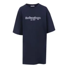 Camiseta de algodón oversize «Azul oscuro» 583218TFV44