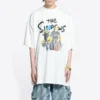Camiseta de algodón oversize Balenciaga x THE SIMPSONS «Blanca» 676589TLVG70901