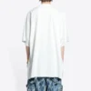 Camiseta de algodón oversize Balenciaga x THE SIMPSONS «Blanca» 676589TLVG70901