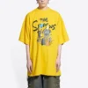 Camiseta de algodón oversize de Balenciaga x LOS SIMPSONS «Yellow» 676589TLVG77200