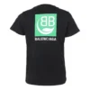 Camiseta de algodón sostenible de manga corta, negra 578133THV631000