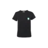 Camiseta de algodón sostenible de manga corta, negra 578133THV631000