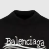 Camiseta de Balenciaga con diseño dibujado a mano «Black» 641675TNVE71197