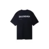 Camiseta de Balenciaga con diseño dibujado a mano, corte grande «Negro» 641675TOVO51070