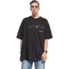 Camiseta de Balenciaga con diseño dibujado a mano, corte grande «Negro» 641675TOVO51070