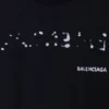 Camiseta de Balenciaga con diseño dibujado a mano, corte grande «Negro» 641675TOVO51070