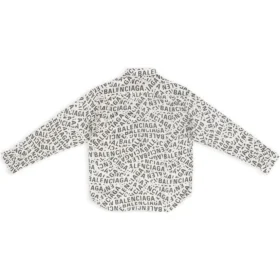 Camiseta de corte amplio con tiras con el logotipo por toda la prenda «Gris» 662983TML201240