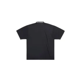 Camiseta de corte medio «Negro descolorido» 739784TOVF49034 Camiseta de corte medio «Negro descolorido» 739784TOVF49034