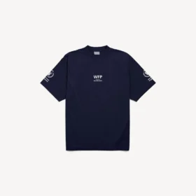 Camiseta de corte medio para hombre del Programa Mundial de Alimentos en azul marino