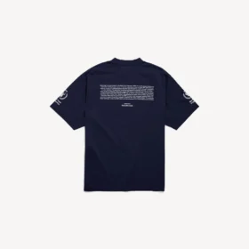 Camiseta de corte medio para hombre del Programa Mundial de Alimentos en azul marino