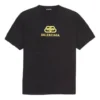 Camiseta de corte regular BB de tejido entrelazado «Negro» 578139TEV481361