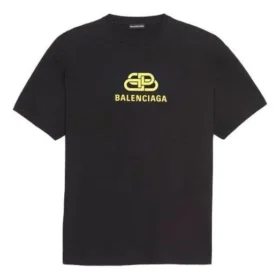 Camiseta de corte regular BB de tejido entrelazado «Negro» 578139TEV481361