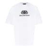 Camiseta de corte regular con tejido entrelazado «Blanca» 578139TEV489044