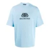 Camiseta de corte regular con tejido entrelazado «Light Blue» 578139TGV755840