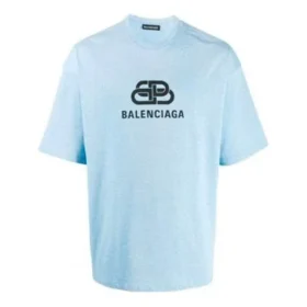 Camiseta de corte regular con tejido entrelazado «Light Blue» 578139TGV755840 Camiseta de corte regular con tejido entrelazado «Light Blue» 578139TGV755840