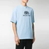Camiseta de corte regular con tejido entrelazado «Light Blue» 578139TGV755840