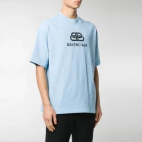 Camiseta de corte regular con tejido entrelazado «Light Blue» 578139TGV755840 Camiseta de corte regular con tejido entrelazado «Light Blue» 578139TGV755840