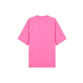 Camiseta de cuello redondo con bordado de la colección SS21, rosa, 641532TJVA95764 Camiseta de cuello redondo con bordado de la colección SS21, rosa, 641532TJVA95764