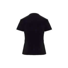 Camiseta de cuello redondo con estampado de logotipo, negra 612964TIVD51000 Camiseta de cuello redondo con estampado de logotipo, negra 612964TIVD51000