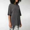 Camiseta de cuello redondo con estampado, logotipo pequeño y manga corta, gris 556104TYK281055