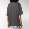 Camiseta de cuello redondo con estampado, logotipo pequeño y manga corta, gris 556104TYK281055